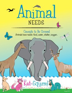 Animal Needs Lesson from Kat and Squirrel