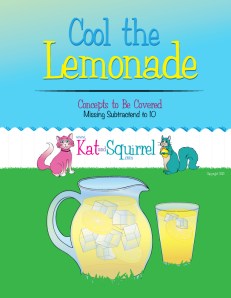 Missing Subtractend to 10 (Cool the Lemonade) from Kat and Squirrel