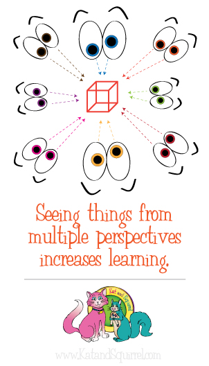 Keep kids moving - Seeing things from multiple perspectives increases learning.