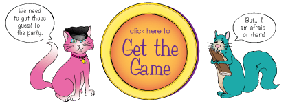 Kat and Squirrel Haunted House Game