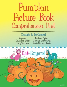 Pumpkin Picture Book Comprehension Unit - KatandSquirrel.com